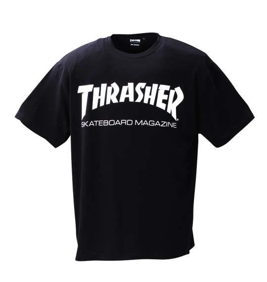 大きいサイズ メンズ THRASHER 半袖 Tシャツ ブラック 1278-3585-2 3L 4L 5L 6L 8L