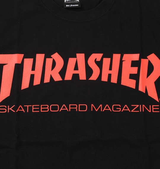 大きいサイズ メンズ THRASHER 半袖 Tシャツ ブラック × レッド 1278-3585-4 3L 4L 5L 6L 8L