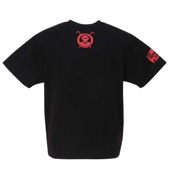 大きいサイズ メンズ 新日本プロレス L・I・J 半袖 Tシャツ ブラック × レッド 1278-3592-1 3L 4L 5L 6L 8L