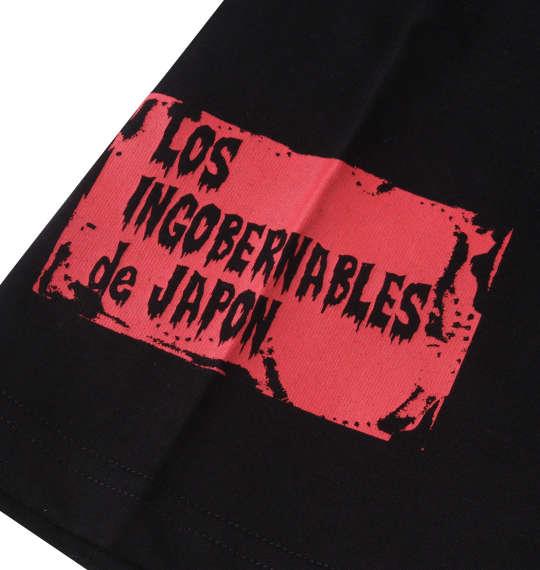大きいサイズ メンズ 新日本プロレス L・I・J 半袖 Tシャツ ブラック × レッド 1278-3592-1 3L 4L 5L 6L 8L