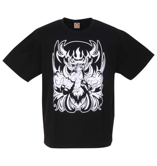 大きいサイズ メンズ 新日本プロレス エル・デスペラード × 田中かえコラボ 半袖 Tシャツ ブラック 1278-3593-1 3L 4L 5L 6L 8L