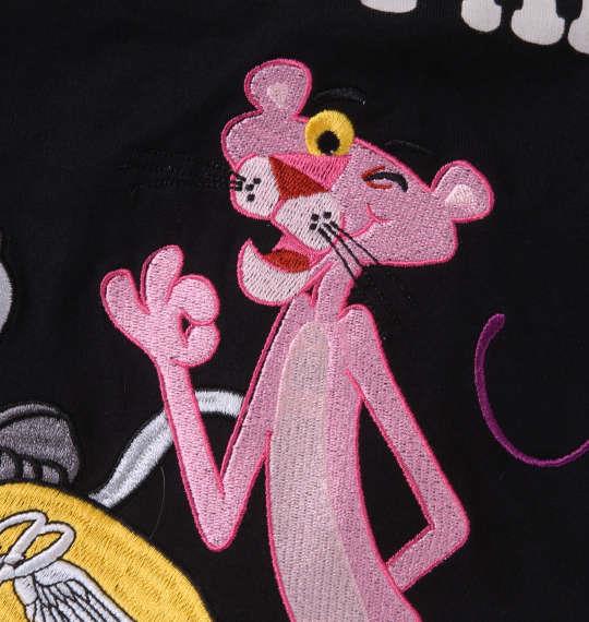 大きいサイズ メンズ PINK PANTHER × FLAGSTAFF ピンクパンサー 半袖 ポロシャツ ブラック 1278-3288-1 3L 4L 5L 6L 8L