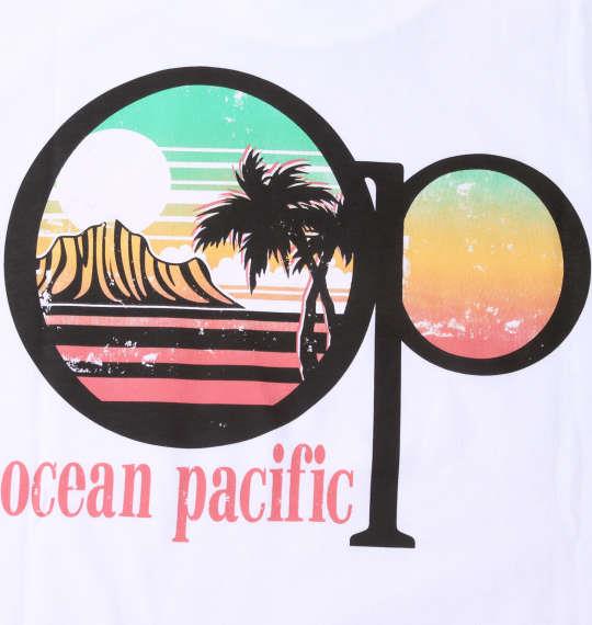大きいサイズ メンズ OCEAN PACIFIC 天竺 半袖 Tシャツ ホワイト 1278-3296-1 3L 4L 5L 6L 8L
