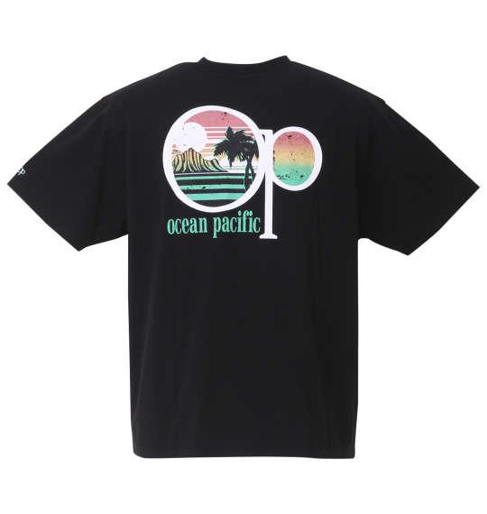 大きいサイズ メンズ OCEAN PACIFIC 天竺 半袖 Tシャツ ブラック 1278-3296-2 3L 4L 5L 6L 8L