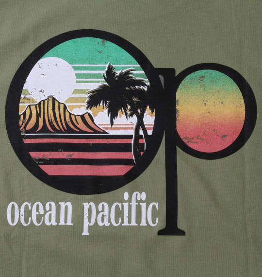 大きいサイズ メンズ OCEAN PACIFIC 天竺 半袖 Tシャツ カーキ 1278-3296-3 3L 4L 5L 6L 8L
