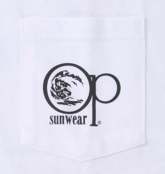 大きいサイズ メンズ OCEAN PACIFIC 天竺ポケット付 半袖 Tシャツ ホワイト 1278-3297-1 3L 4L 5L 6L 8L