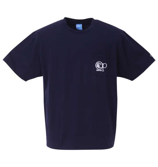 大きいサイズ メンズ OCEAN PACIFIC 天竺ポケット付 半袖 Tシャツ ネイビー 1278-3297-2 3L 4L 5L 6L 8L