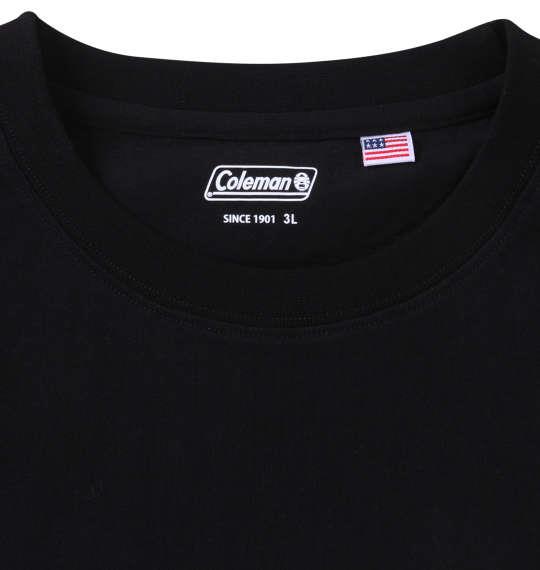 大きいサイズ メンズ Coleman USAコットンポケット付 半袖 Tシャツ ブラック 1278-3525-2 3L 4L 5L 6L 7L 8L