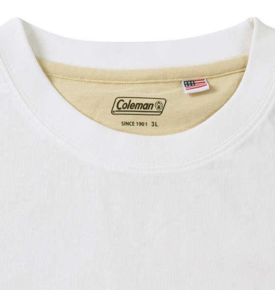大きいサイズ メンズ Coleman USAコットンポケット付 半袖 Tシャツ ベージュ クレイジー 1278-3526-1 3L 4L 5L 6L 7L 8L