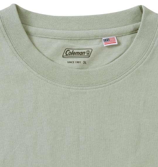 大きいサイズ メンズ Coleman USAコットンポケット付 半袖 Tシャツ グリーン 1278-3526-2 3L 4L 5L 6L 7L 8L