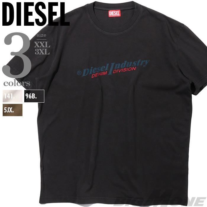 大きいサイズ メンズ DIESEL ディーゼル プリント 半袖 Tシャツ 直輸入品 a03741-0jmac
