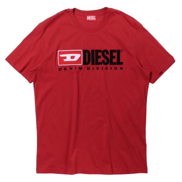大きいサイズ メンズ DIESEL ディーゼル ロゴ刺繍 半袖 Tシャツ 直輸入品 a03766-0grai