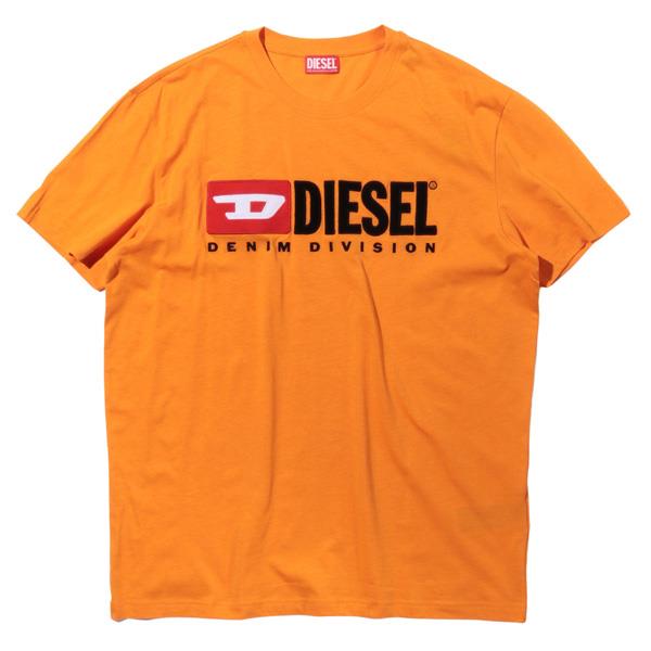 大きいサイズ メンズ DIESEL ディーゼル ロゴ刺繍 半袖 Tシャツ 直輸入品 a03766-0grai