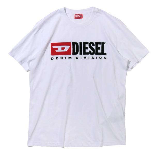 大きいサイズ メンズ DIESEL ディーゼル ロゴ刺繍 半袖 Tシャツ 直輸入品 a03766-0grai