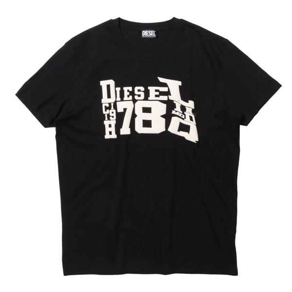 大きいサイズ メンズ DIESEL ディーゼル プリント 半袖 Tシャツ 直輸入品 a08665-0aaxj