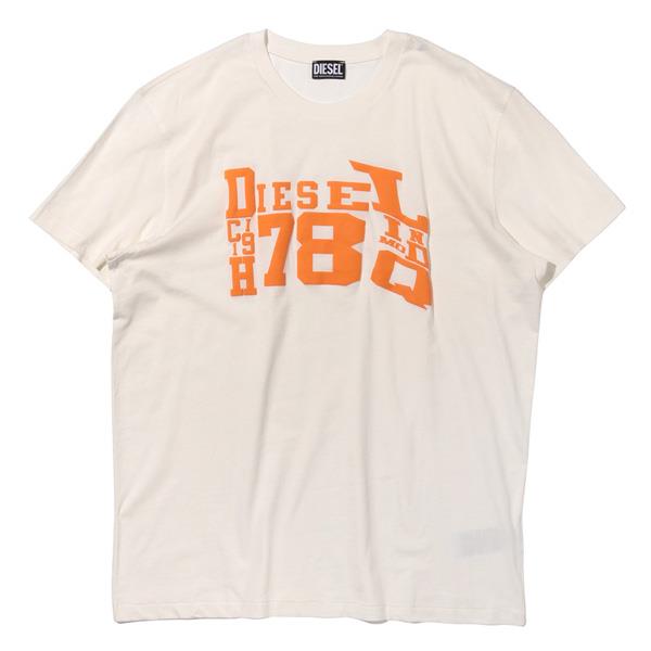 大きいサイズ メンズ DIESEL ディーゼル プリント 半袖 Tシャツ 直輸入品 a08665-0aaxj