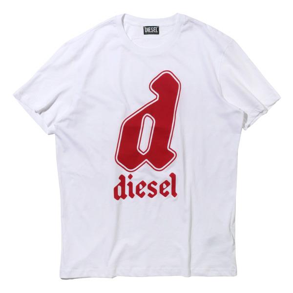 大きいサイズ メンズ DIESEL ディーゼル プリント 半袖 Tシャツ 直輸入品 a08681-0grai