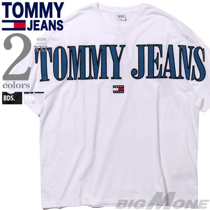 大きいサイズ メンズ TOMMY JEANS トミージーンズ BIGロゴ 半袖 Tシャツ USA直輸入 dm0dm15665
