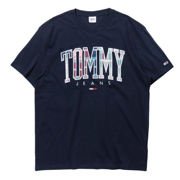 大きいサイズ メンズ TOMMY JEANS トミージーンズ ロゴ刺繍 半袖 Tシャツ USA直輸入 dm0dm15666