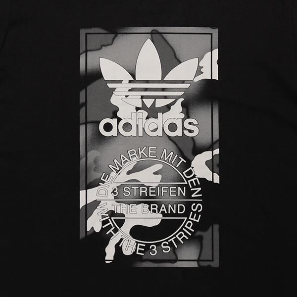 大きいサイズと大きい服のメンズ通販【ビッグエムワン】【bb0623】大きいサイズ メンズ ADIDAS アディダス プリント 半袖 Tシャツ  USA直輸入 hr3531(XL ブラック): メンズ