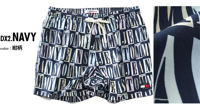 【bb1020】大きいサイズ メンズ TOMMY JEANS トミージーンズ 総柄プリント ショーツ ショートパンツ ハーフパンツ USA直輸入 dm0dm15971