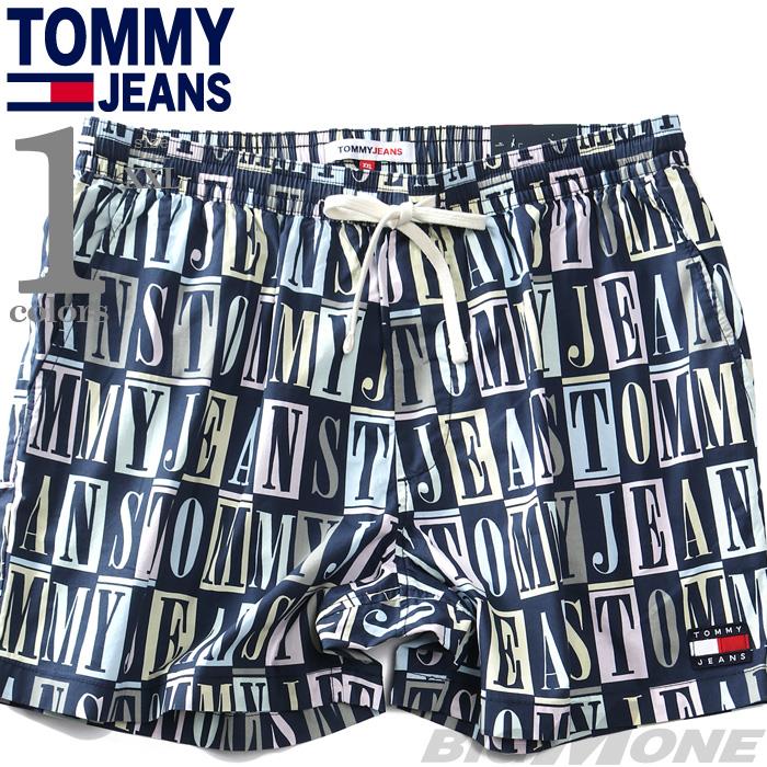 【bb1020】大きいサイズ メンズ TOMMY JEANS トミージーンズ 総柄プリント ショーツ ショートパンツ ハーフパンツ USA直輸入  dm0dm15971