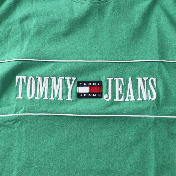 【bb0623】大きいサイズ メンズ TOMMY JEANS トミージーンズ ロゴ刺繍 半袖 Tシャツ USA直輸入 dm0dm16309