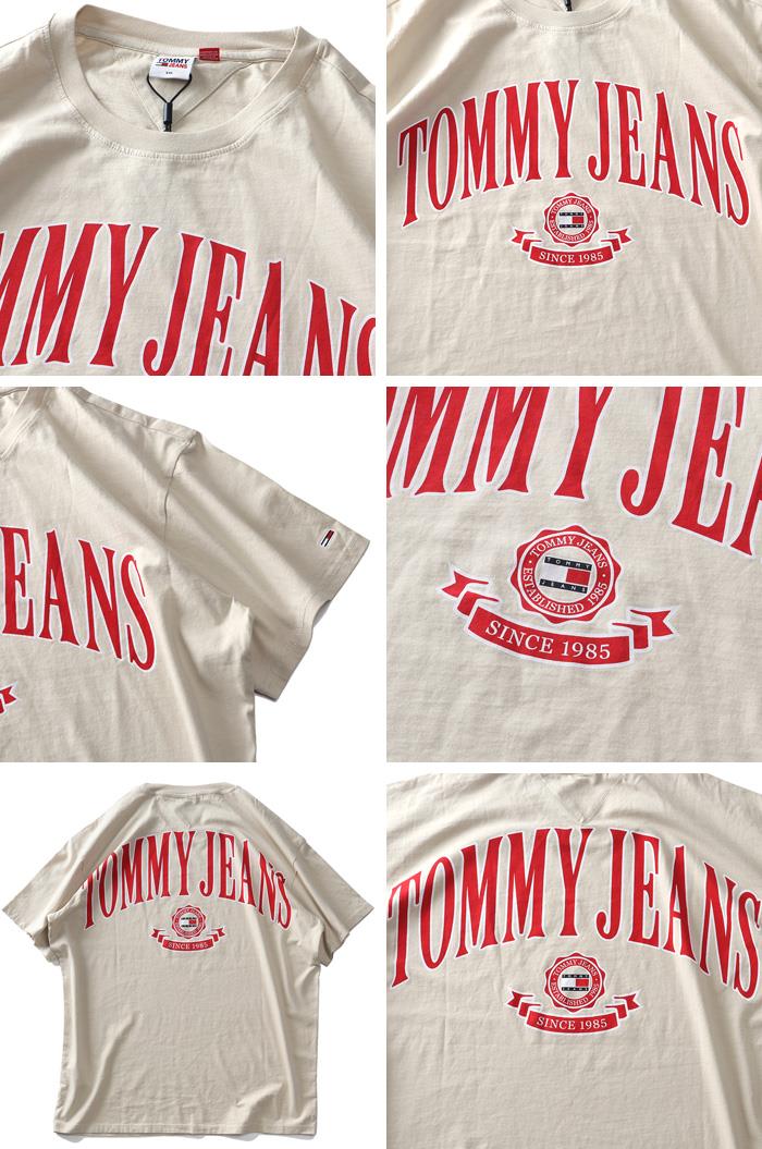 【bb0623】大きいサイズ メンズ TOMMY JEANS トミージーンズ プリント 半袖 Tシャツ USA直輸入 dm0dm16400