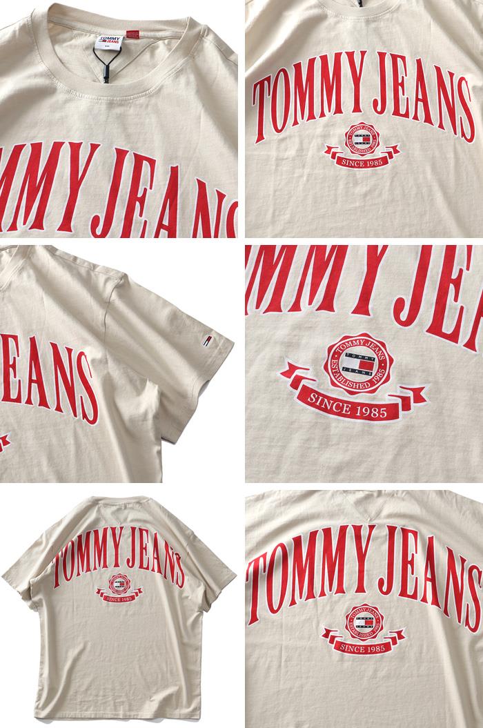 大きいサイズ メンズ TOMMY JEANS トミージーンズ プリント 半袖 Tシャツ USA直輸入 dm0dm16400