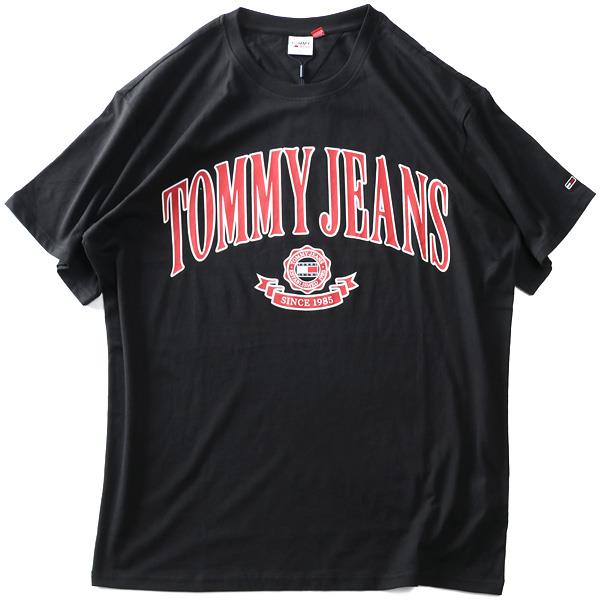【bb0623】大きいサイズ メンズ TOMMY JEANS トミージーンズ プリント 半袖 Tシャツ USA直輸入 dm0dm16400