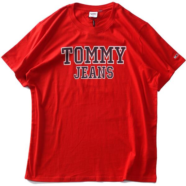 大きいサイズ メンズ TOMMY JEANS トミージーンズ プリント 半袖 Tシャツ USA直輸入 dm0dm16405