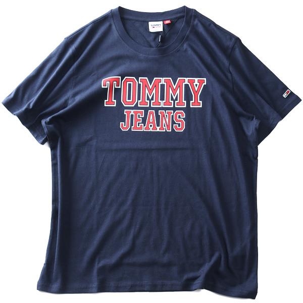 大きいサイズ メンズ TOMMY JEANS トミージーンズ プリント 半袖 Tシャツ USA直輸入 dm0dm16405