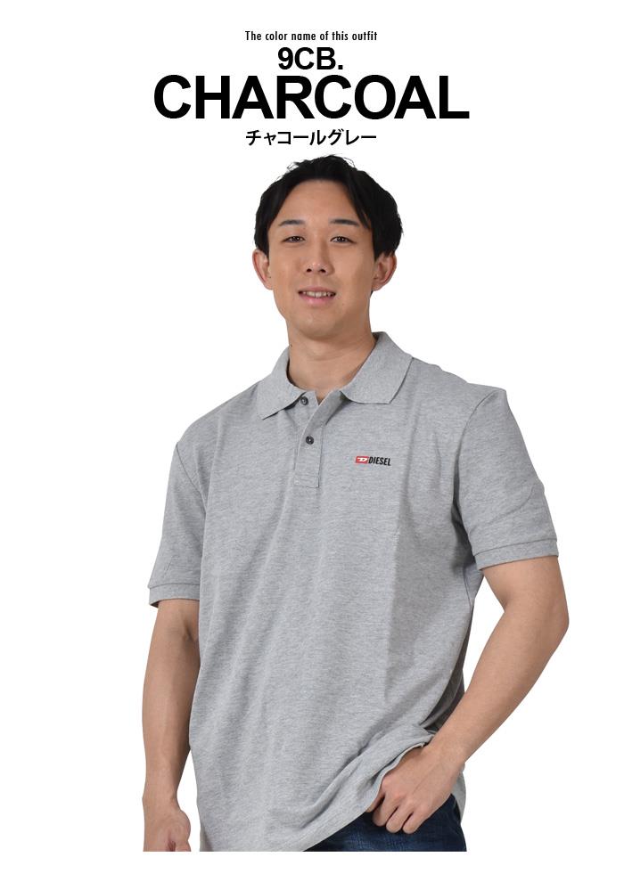 大きいサイズ メンズ DIESEL ディーゼル プリント 半袖 ポロシャツ T-SMITH-DIV POLO 直輸入品 a04087-0jmad