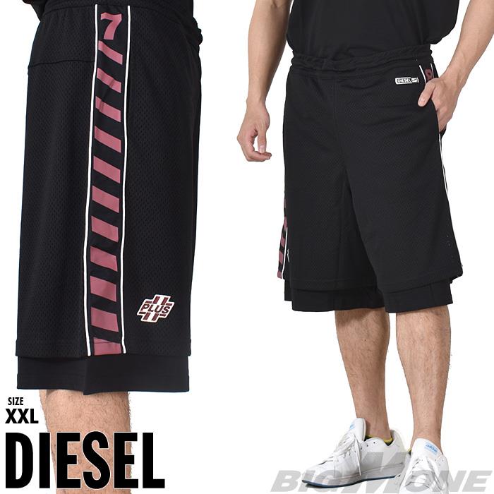 【bb1020】大きいサイズ メンズ DIESEL ディーゼル メッシュ ジャージ ショーツ ショートパンツ ハーフパンツ P-FRAX 直輸入品 a08517-0hgau