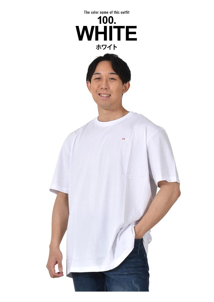 【bb0623】大きいサイズ メンズ DIESEL ディーゼル ロゴ刺繍 半袖 Tシャツ T-JUST-MICRODIV 直輸入品 a06418-0hfax