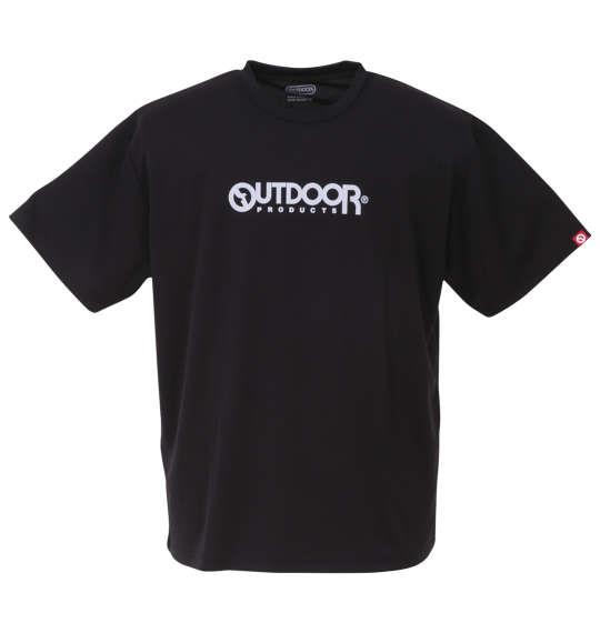 大きいサイズ メンズ OUTDOOR PRODUCTS DRYメッシュ 半袖 Tシャツ ブラック 1258-3200-2 3L 4L 5L 6L 7L 8L