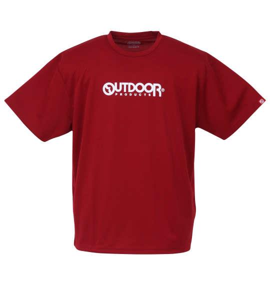 大きいサイズ メンズ OUTDOOR PRODUCTS DRYメッシュ 半袖 Tシャツ レッド 1258-3200-4 3L 4L 5L 6L 7L 8L