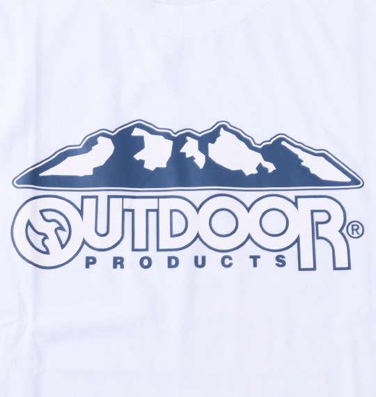 大きいサイズ メンズ OUTDOOR PRODUCTS 天竺 半袖 Tシャツ ホワイト 1258-3203-1 3L 4L 5L 6L 7L 8L