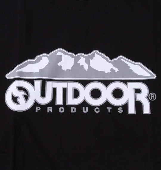 大きいサイズ メンズ OUTDOOR PRODUCTS 天竺 半袖 Tシャツ ブラック 1258-3203-2 3L 4L 5L 6L 7L 8L