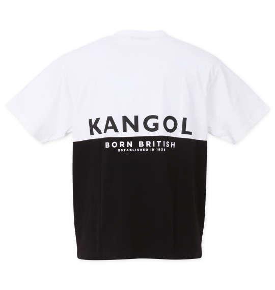 大きいサイズ メンズ KANGOL バイカラー 半袖 Tシャツ ホワイト 1278-3215-1 3L 4L 5L 6L 7L 8L