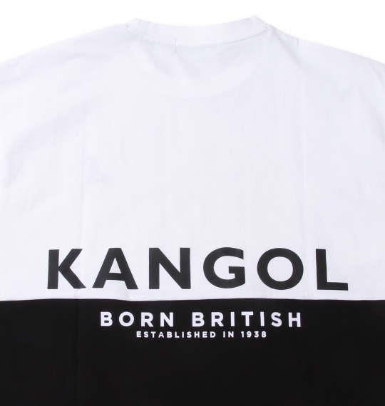 大きいサイズ メンズ KANGOL バイカラー 半袖 Tシャツ ホワイト 1278-3215-1 3L 4L 5L 6L 7L 8L