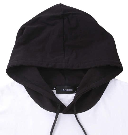 大きいサイズ メンズ KANGOL 半袖 Tパーカー ホワイト 1278-3218-1 3L 4L 5L 6L 7L 8L