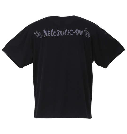 大きいサイズ メンズ NECOBUCHI-SAN DRY ハニカムメッシュ 半袖 Tシャツ ブラック 1258-3216-2 3L 4L 5L 6L