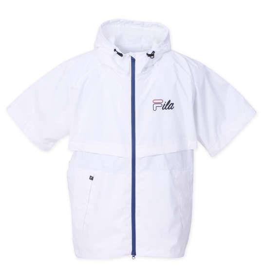 大きいサイズ メンズ FILA GOLF レインウェア セット ホワイト × ネイビー 1276-3330-1 3L 4L 5L 6L