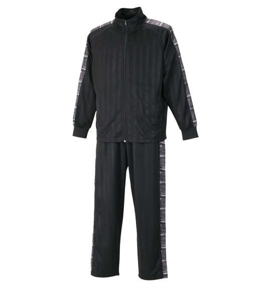 大きいサイズ メンズ Mc.S.P スラッシュプリントライン ジャージ セット ブラック × グレー 1256-3300-2 3L 4L 5L 6L 8L