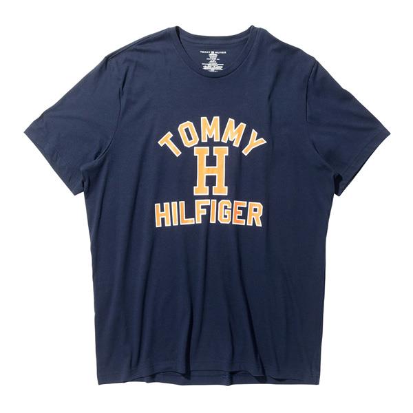 大きいサイズ メンズ TOMMY HILFIGER トミーヒルフィガー ロゴプリント 半袖 Tシャツ USA直輸入 o9t4274