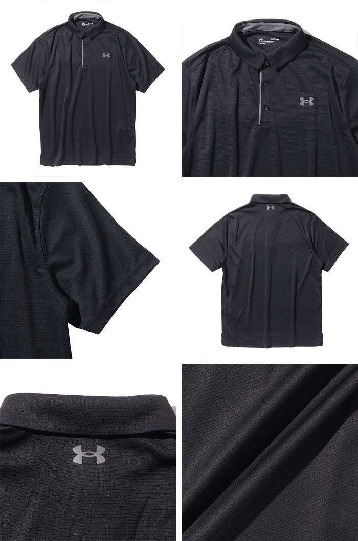 大きいサイズ メンズ UNDER ARMOUR アンダーアーマー 半袖 ゴルフ ポロシャツ TECH POLO USA直輸入 1290140-001