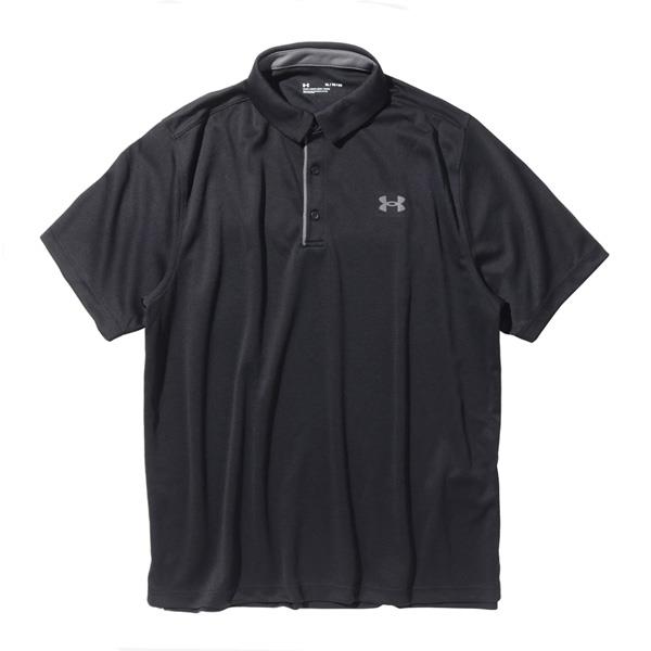 大きいサイズ メンズ UNDER ARMOUR アンダーアーマー 半袖 ゴルフ ポロシャツ TECH POLO USA直輸入 1290140-001