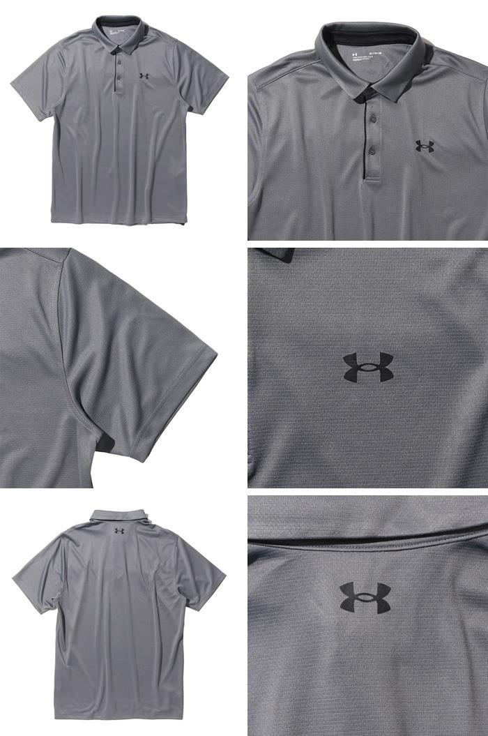 大きいサイズ メンズ UNDER ARMOUR アンダーアーマー 半袖 ゴルフ ポロシャツ TECH POLO USA直輸入 1290140-040