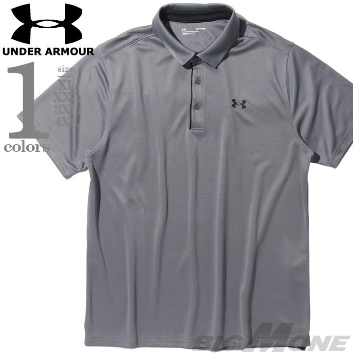 大きいサイズ メンズ UNDER ARMOUR アンダーアーマー 半袖 ゴルフ ポロシャツ TECH POLO USA直輸入 1290140-040